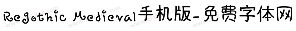 Regothic Medieval手机版字体转换